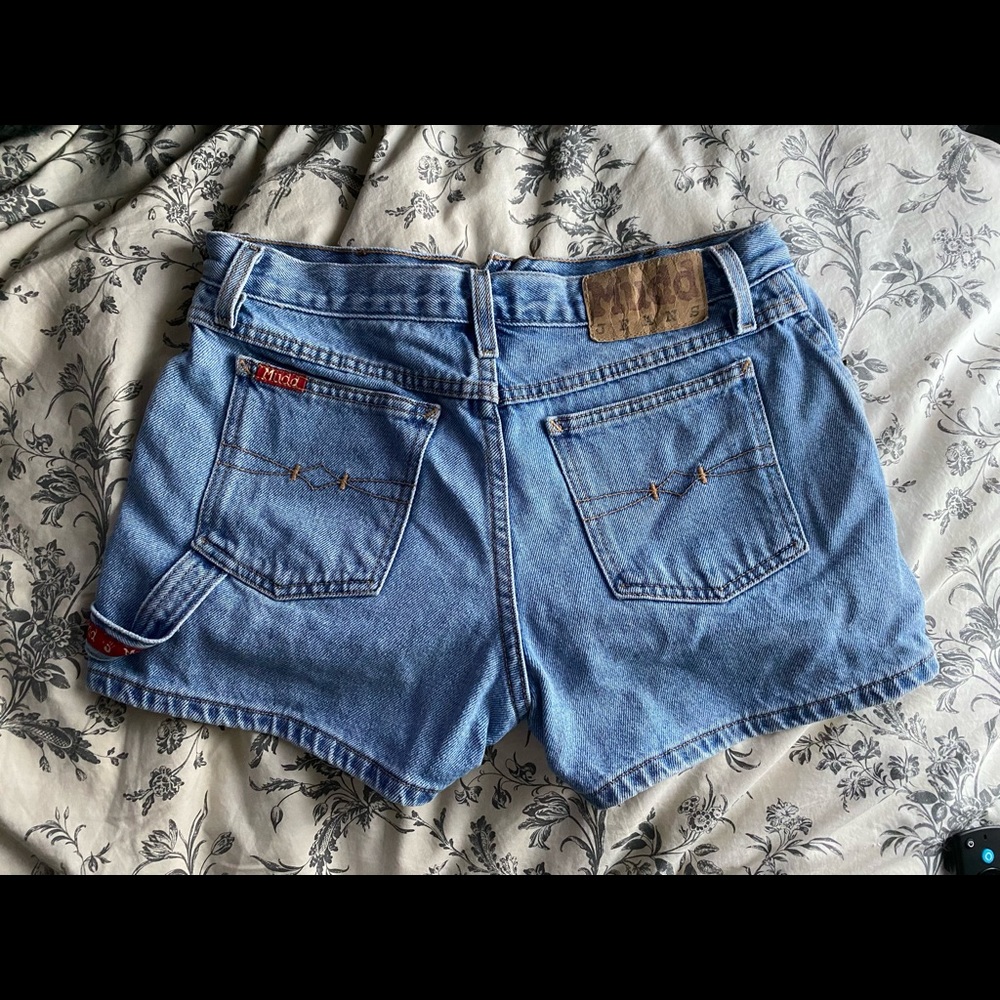 VINTAGE Mudd Jean Shorts | Light Wash, High Rise